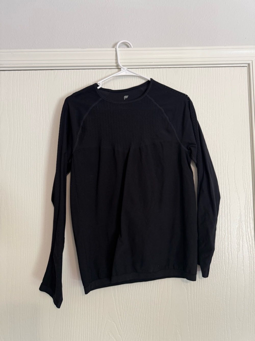 Fabletics Black Long Sleeve Seamless Active Top